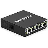 NETGEAR (GS305E) Switch Ethernet 5 Ports RJ45 Métal Gigabit (10/100/1000), switch RJ45 Manageable Plus, positionnement bureau