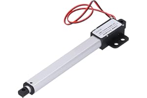 Fockety Attuatore Lineare Elettrico, 4 Corsa 12V DC Mini Attuatore di Movimento Piccolo, 12V Tensione di Ingresso Bassa Rumore Protezione da Corto Circuito Elettrico Attuatore (Corsa