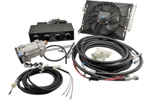 Aspligo 12V 3KW Universal Under Dash Electric Air Conditioner Kit Suitable for Vans and Motorhomes (Cooling Only)