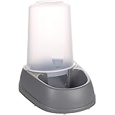 Flamingo Raja Food and Water Dispenser &ndash; Grey &ndash; Automatic and Practical &ndash; Capacity 2.5 L &ndash; Ideal for Chihuahua, Teckel, Beagl