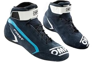 Omp First Race my2021 Blue/Cyan Size 43 Fia 8856-2018, Unisex Adult Boots, Standard, EU