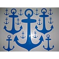 Bügelbild, Motiv: Anker, Farbe: hellblau, Setgröße: maxi, heißsiegelfähige Flexfolie