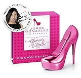 Im pinken Plateau High Heel JORGE GONZÁLEZ by Glamour/Heels - EDICIÓN FELICIDAD, Eau de Parfum, Damenduft, EDP, 50ml