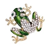 Sharplace Broche Pin de Inseco de Rana Verde de Aleación para Mujer Hombre Adorno de Vestido...