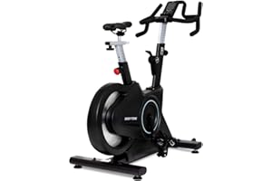 BT BODYTONE Bicicleta estatica con Bluetooth de Spinning. Indoor Bike Bluetooth para Entrenamiento en casa +22Kg de inercia - Bodytone DS60
