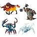 Produktbild Eldrador Schleich 42493 Feuerstier + 42494 EIS Spinne + 42495 Kampfkrabbe mit Waffe + 42496 Panzerkröte mit Waffe