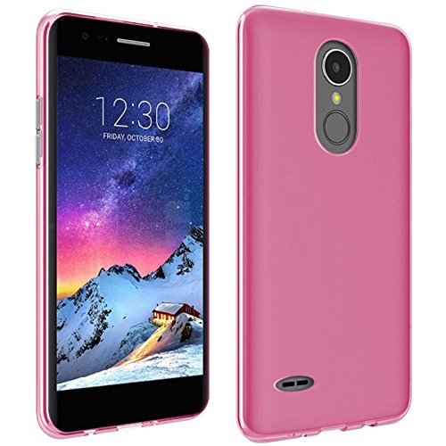 TBOC Pack  Funda de Gel TPU Rosa   Protector Pantalla Vidrio Templado para LG K4  2017  M160  5 0 Pulgadas   Funda de Silicona Ultrafina y Flexible  Protector de pantalla Resistente a Golpes  Ca  das y Ara  azos   No es Compatible con el  LG K4       LG K4 4G       LG K4 LTE  