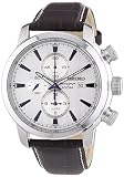 Seiko Herrenuhr Chronograph Quarz mit Lederarmband – SNAF51P1