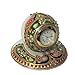 eCraftIndia Colorful stone studded Marble Table Clock with Peocock RS.649.00