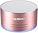 Bluetooth Speaker,Nubwo Wireless Portable Travel Mini Speaker with Superior Sound,5-hour Playtime,Build-in Mic,Low Harmonic Distortion,Patented Bass Port,Hands-free Call,3W Driver,AUX Line,and TF Card Slot for iPhone, iPod, iPad, Samsung, LG and others(Rose Gold)