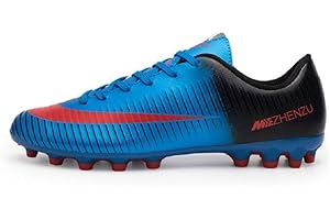 Agnueuty Chaussures de Football Crampons Hommes/Femmes Chaussure de Foot Jeunes Garçons/Filles