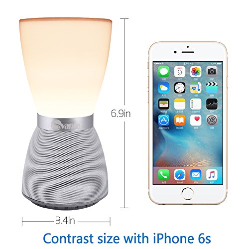 Svance Tragbare Bluetooth-Lautsprecher, LED Farben-Ändernde Wireless Lautsprecher – TF Karte Unterstützt – Freisprecheinrichtung, für iPhone, iPad, Samsung, Nexus, HTC und Andere Android Geräte - 4