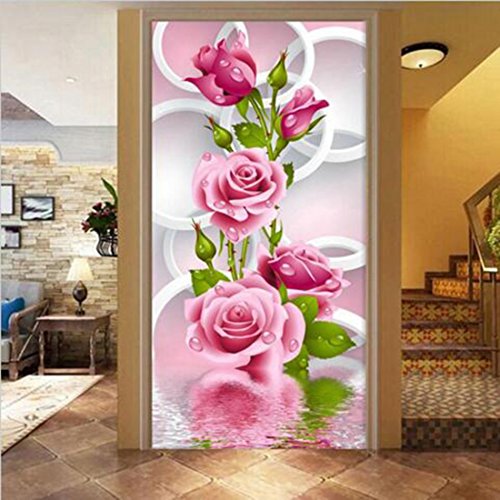 5D DIY Anstrich Rose Blume 3D Kreuz Stich Diamant Stickerei flores Aufkleber Stickerei Diamanten Wand