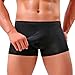 Produktbild Btruely Herren Unterwäsche Männer Unterhosen Elephant Bulge Briefs Boxershorts Shorts Bulge Pouch Unterhose Männer Slips Underpant Ultradünn Atmungsaktiv Dessous Männer Unterwäsche Lingerie (Asia Größe XL, Schwarz)