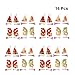 Produktbild Toyvian 16 stücke Haarspangen mit Rentiergeweih Weihnachtsmütze Form Weihnachten Haarspangen Haarnadeln Weihnachten Urlaub Party Haarschmuck für Baby Kinder Mädchen