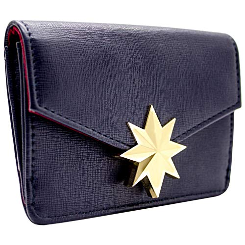 Preisvergleich Produktbild Captain Marvel Goldstern Portemonnaie Geldbörse Blau