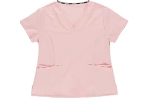 WORKTEAM Casaca Sanitaria Entallada Mujer, Tejido Elástico. Camisa Médico, Enfermera, Dentista, Estética, Veterinaria.