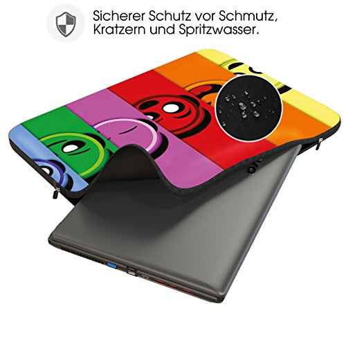 Sidorenko Schutzhülle für Laptops mit einer Bildschirmdiagonale von 43,9 cm (17-17,3 Zoll) neopren max. Geräteabmessungen 41,5 cm x 30 cm - 2