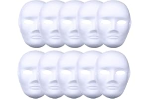 meioro DIY Livre Blanc Masque Pulpe Blanc Masque Peint À La Main Personnalité Créative Conception Libre Masque