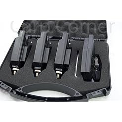 Carp Fishing Bite Alarms With Wireless Receiver + Snag Ears + Tone & Vol Control - Image 4