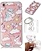 Produktbild Hülle iPhone 8 (4,7 Zoll) Hülle, Apple iPhone 8 (4,7 Zoll) Hülle TPU Case Schutzhülle Silikon Case,Niedliche Cartoon Malerei Durchsichtige Rückschale und TPU Bumper Handy Tasche Case Cover Etui für Apple iPhone 8 (4,7 Zoll) + Schlüsselanhänger (I) (2)