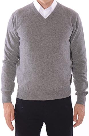 V neck man in 100% cashmere
