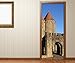 Produktbild Türaufkleber Tor Mittelalter Burg Schloss Turm Carcassonne Frankreich Tür Bild Türposter Türfolie Türtapete Poster Aufkleber 15A945, Türgrösse:80cmx200cm