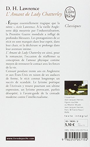 Book's Cover of L'Amant de Lady Chatterley