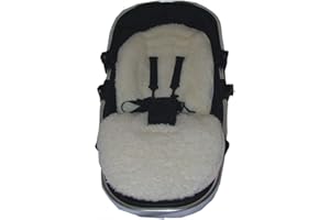 Jillyraff Faux Lambs Fleece Padded Seat Liner Designed to fit iCandy Peach Pushchairs