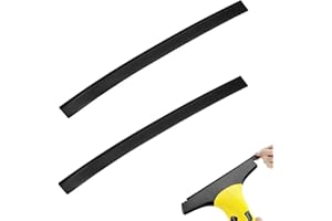 LOKXMVE 2 PCS Replacement Blades for Karcher Window Vac 280mm, Universal Frameless Blade Refill for Karcher Window Vacuum Cleaner, Window Cleaner Accessories Rubber Strip for Spares