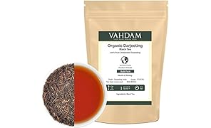 VAHDAM Darjeeling Organic Loose Leaf Tea (225 tasses), Riche & Savoureux, la deuxième cueillette du thé noir, certifié 100% pur & non mélangé, en provenance de l'Inde, 454g