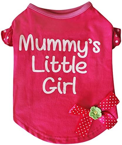 Pet London Mummy's Little Girl Screen Print Dog T-Shirt, Small