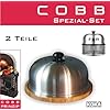 Cobb Grill Servierplatte Mit Deckel Schneidebrett Bambus Inkl Original Deckel