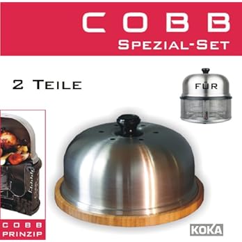 Cobb Grill Servierplatte Mit Deckel Schneidebrett Bambus Inkl Original Deckel
