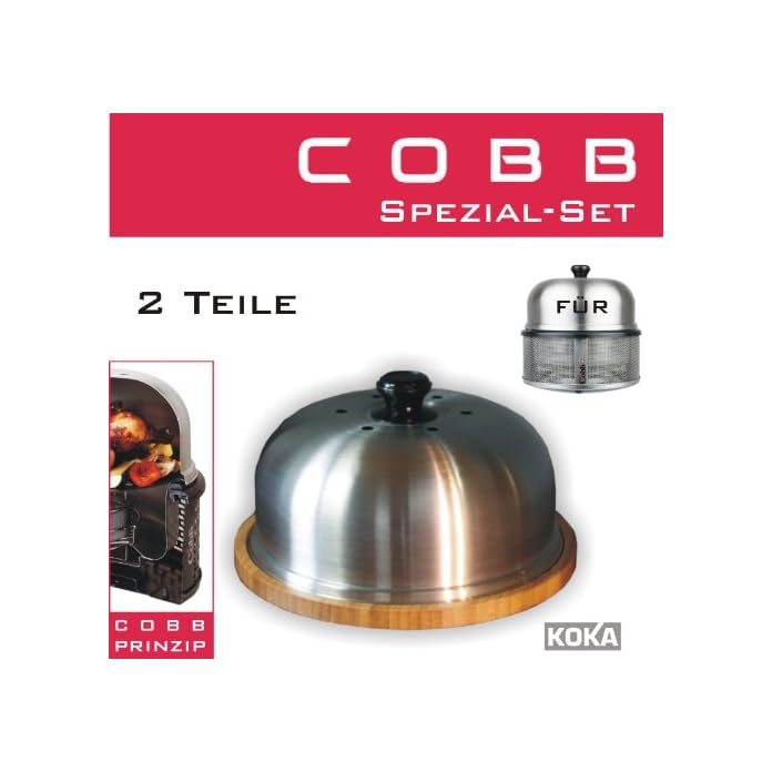Cobb Grill Servierplatte Mit Deckel Schneidebrett Bambus Inkl Original Deckel