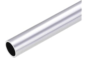 sourcing map Tube rond en aluminium 6063, 25mm OD 21mm ID 30cm de Longueur tube aluminium droit sans soudure
