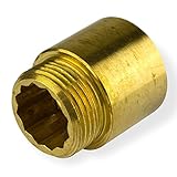 rohr dn250 pn10 Stabilo-Sanitaer Messing Fitting Hahnverlängerung 1 Zoll x 50 mm DN25