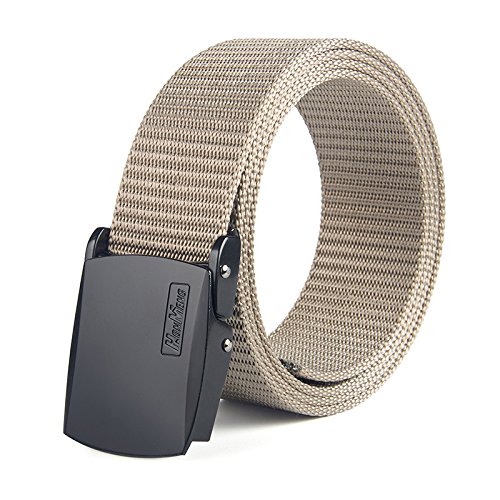 Erlingsan Yd Automatic Buckle Canvas Belt Nylon Belt Smooth Buckle