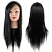 Hairdressing 50% Black Professional Real Hair 24 Inch,CoastaCloud Training Mannequin Head Hairdresser Human Hair with Clamp