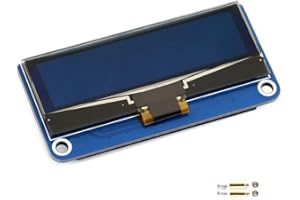 Waveshare 2.23inch OLED Display Hat for Raspberry Pi/Jetson Nano Embedded SSD1305 Driver 128×32 Pixels SPI/I2C Interface 3.3V/5V