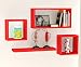 Home Sparkle Sh782 Wall Shelf, Set of 4 (Lacquer Finish, Red) RS.1069.00