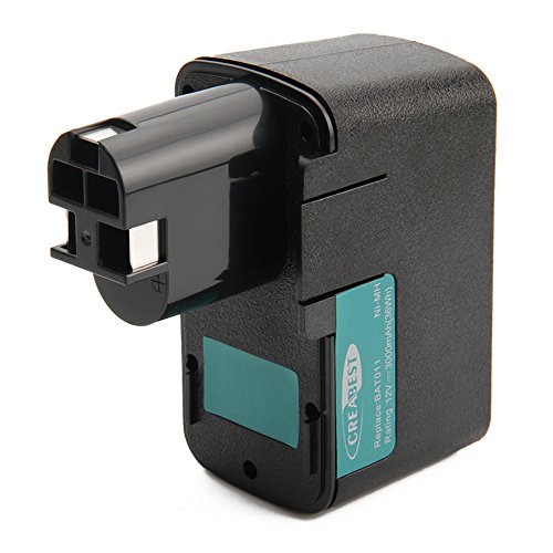 Creabest 12V 3000mAh Ni-MH Ersatz-Werkzeug Akku für Bosch PSR120 BAT011 3300K 3305K 330K 3310K 3315K 3500 PSR 12VES-2 BH1214H BH1214L BH1214MH H1214N 2607335054 2607335055 2607335071 2607335081 2607335090 2607335 107 2607335108 2607335143 2607335145 - 4
