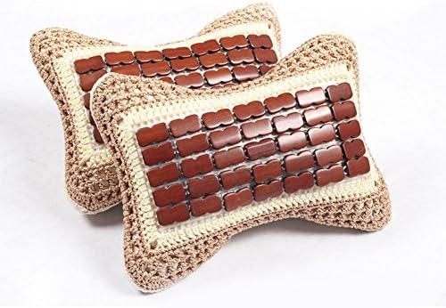 HZJ Summer Ice Pieces Neck Pillow Hand-Woven Bamboo Opening Pillow Ice Head Pillow Best Sleep Innovations Cervical Pillows For Neck Pain,26 * 16Cm
