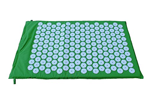 Akupressurmatte Akupressur Kissen Massagematte Nagelmatte Akupunkturmatt 80×51 cm (grün) - 4