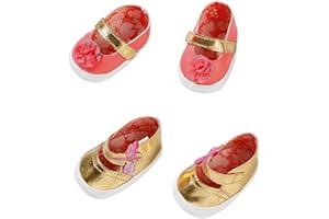 Baby Annabell Shoes 43 cm - For Toddlers 3 Years & Up - Easy for Small Hands - Includes 1 Pair of Shoes & 2 Designs