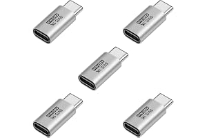 YANBORONSN USB C 5.1k motståndsadapter 5V 3A typ C laddningsadapter 5-pack