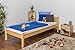 Produktbild Kinderbett / Jugendbett Kiefer massiv Vollholz natur 86, inkl. Lattenrost - Abmessung 90 x 200 cm