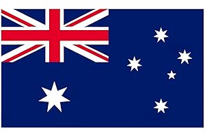 MOORLAN Australia Flags 5ft x 3ft, Large Big Australian Flag with Brass Eyelets for Football, World Cup, Sports Events, Party Decorations, Eurovision, School Culture Day, Outdoor Garden