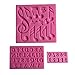 Produktbild Karen Baking Ein Set Music Note und 26 englischen Buchstabenform 3D Silikon-Fondant-Kuchen-Form Rose