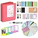 Produktbild FollowSun 64 Taschen Mini Foto album für Fujifilm Instax Mini 9 8/8+ Mini 7/7s Mini 25 70 90 50s Polaroid: 2x3 Zoll Album, Regenbogen Schultergurt, Rahmen, Aufkleberrahmen